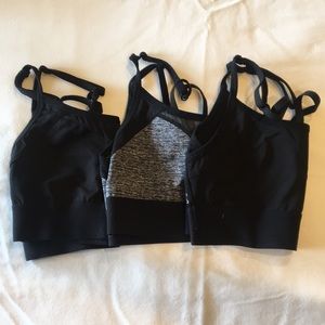 Set of 3 PINK Sports Bras
